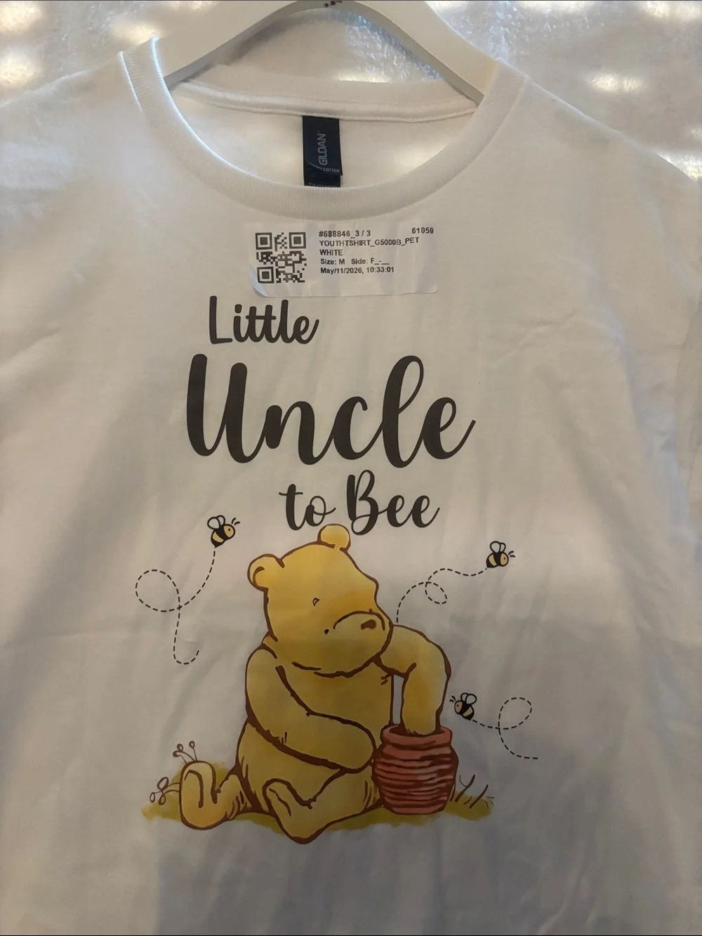 Little uncle to bee tee youth medium